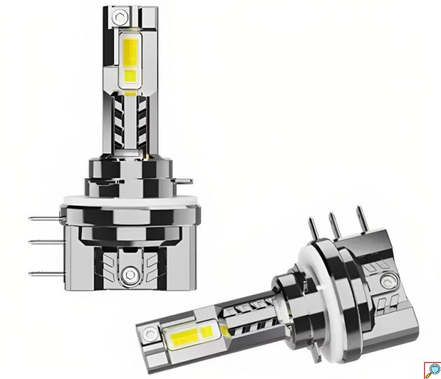 Σετ 2x LED Λάμπες Αυτοκινήτου 70W - Ψυχρό Λευκό 6000K - Mini Body Canbus H15