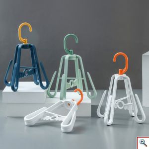 Σετ 4 Κρεμάστρες Εξοικονόμησης Χώρου για Παπούτσια & Κάλτσες, Πλαστικό σε Λευκό Χρώμα, Παπουτσοθήκη 4 Θέσεων, OEM