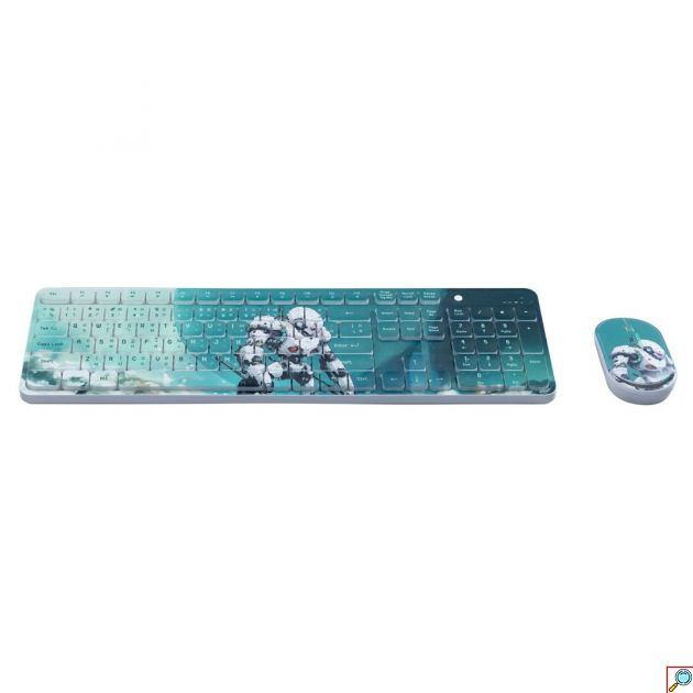 Σετ Ασύρματο Πληκτρολόγιο & Ποντίκι - Συνδεσιμότητα με Bluetooth με Σχέδιο Ρομπότ 