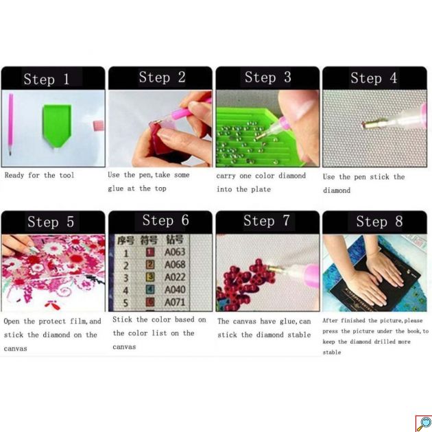 Σετ Χειροτεχνίας Ψηφιδωτό Diamont Dotz 50 x 40cm