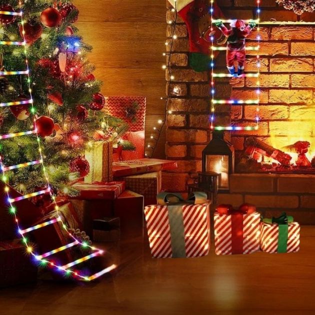 Σετ Χριστουγεννιάτικα Διακοσμητικά Φωτιζόμενα Κουτιά Δώρου 28, 22.5 & 16.5cm
