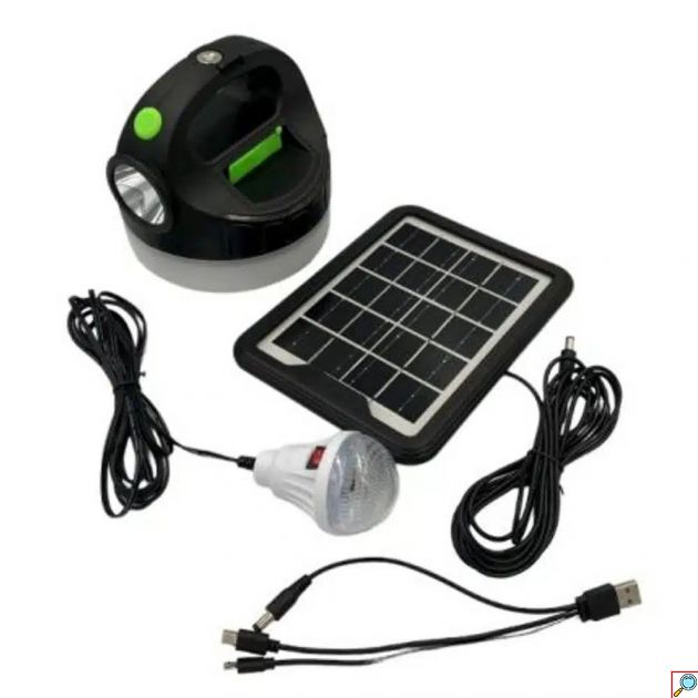 Σετ Ηλιακό Σύστημα Φωτισμού LED με Γατζάκι & Μαγνήτη 3 σε 1 GDPLUS – Μαύρο 