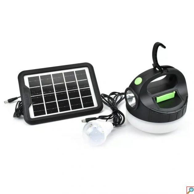 Σετ Ηλιακό Σύστημα Φωτισμού LED με Γατζάκι & Μαγνήτη 3 σε 1 GDPLUS – Μαύρο 