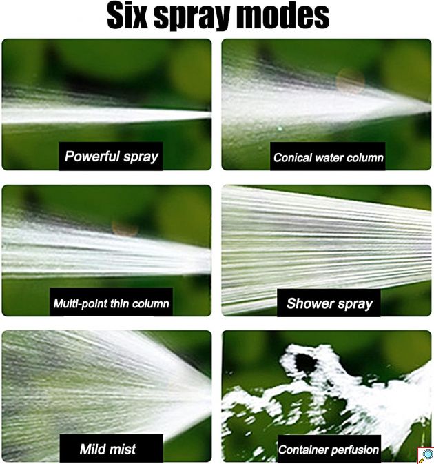 Σετ Καρούλι με Λάστιχο Ποτίσματος 15m & Μεταλλικό Πιστόλι Πολλαπλών Λειτουργιών