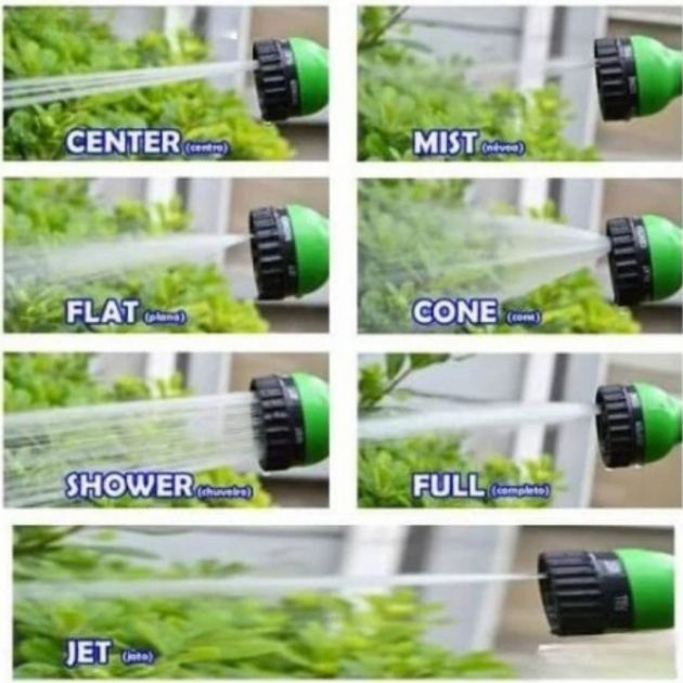 Σετ Καρούλι με Λάστιχο Ποτίσματος 20m & Πιστόλι 7 Θέσεων