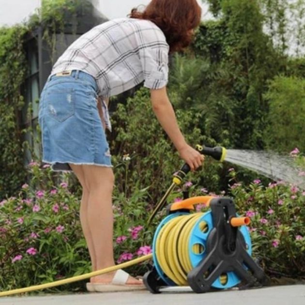 Σετ Καρούλι με Λάστιχο Ποτίσματος 20m & Πιστόλι 7 Θέσεων