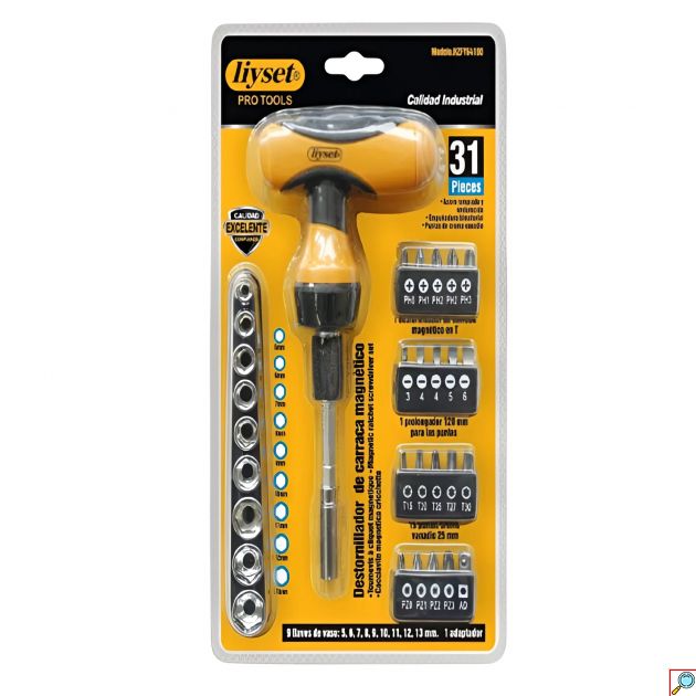 Σετ Κατσαβίδι με Μύτες & Καρυδάκια – 31 Τεμαχίων Liyset