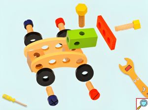 Σετ Παιχνίδι Ξύλινο Βαλιτσάκι Με Εργαλεία - Simulation Toolbox Wooden Toys - Για Ηλικίες από 3+ Ετών