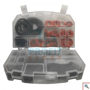 Σετ Συνθετικές Ροδέλες & O-RING Πολλαπλών Χρήσεων, 382 τχ, με Θήκη Μεταφοράς - Αποθήκευσης, Ιδανικό για Ερασιτέχνες & Επαγγελματίες