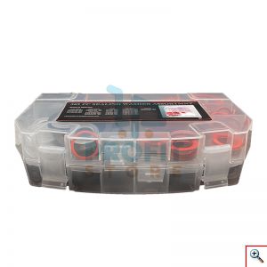 Σετ Συνθετικές Ροδέλες & O-RING Πολλαπλών Χρήσεων, 382 τχ, με Θήκη Μεταφοράς - Αποθήκευσης, Ιδανικό για Ερασιτέχνες & Επαγγελματίες