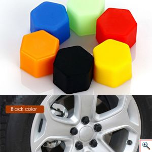 Σετ Τάπες Για Μπουλόνια Ζάντας Αυτοκινήτου, Πλαστικές, Διάφορα Χρώματα, Με Συσκευασία Μεταφοράς - Αποθήκευσης, 105 Τεμάχια, HE39, OEM 