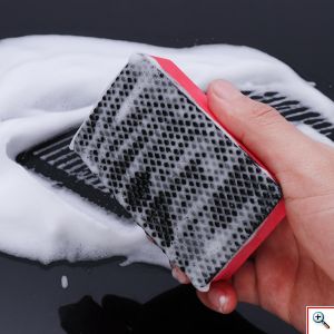 SPTA® Σφουγγάρι Πλυσίματος Αυτοκινήτου & Μηχανής με Διπλή Επιφάνεια Καθαρισμού - Κόκκινο