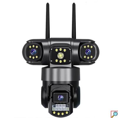 Κάμερα Ασφαλείας 4G PTZ IP 8K με Τριπλό Φακό και Νυχτερινή Όραση Andowl