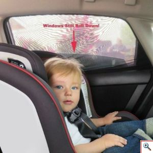 SIDESCREEN - Πλευρικά Καθολικά Καλύμματα Παραθύρων Αυτοκινήτου, Ελαστικά & Ευέλικτα για Εύκολη Εγκατάσταση Φιμέ