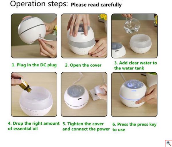 Υγραντήρας Υπέρηχων 3 σε 1 Αρωματοθεραπεία, Καθαρισμός Αέρα & Πολύχρωμο Φωτιστικό - Lights & Shadow Aroma Diffuser