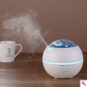 Υγραντήρας Υπέρηχων 3 σε 1 Αρωματοθεραπεία, Καθαρισμός Αέρα & Πολύχρωμο Φωτιστικό - Lights & Shadow Aroma Diffuser