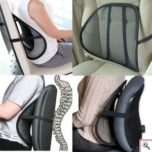 Στήριγμα Πλάτης για Ανακούφιση από Πιασίματα και Πόνους στη Πλάτη - για Γραφείο, Σπίτι, Αυτοκίνητο - Σετ των 2 Τεμαχίων