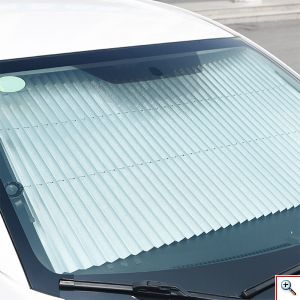 Universal Συρόμενο Σκίαστρο που Κόβεται - Ηλιακή Προστασία Παρμπρίζ Αυτοκινήτου (Κουρτίνα)