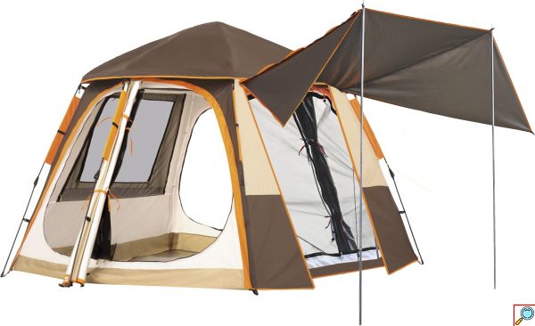 ESCAPE Αυτόματη Σκηνή Camping 4 Ατόμων με Προστασία UV και Σίτες-Keumer Villa 