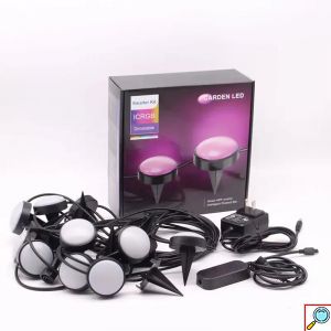 Smart Αδιάβροχα LED RGB Φωτάκια Εξωτερικού Χώρου IP67 - 15 Καρφωτά Προβολάκια 12W