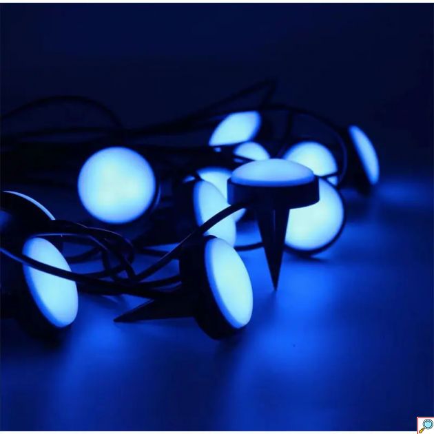 Smart Αδιάβροχα LED RGB Φωτάκια Εξωτερικού Χώρου IP67 - 15 Καρφωτά Προβολάκια 12W