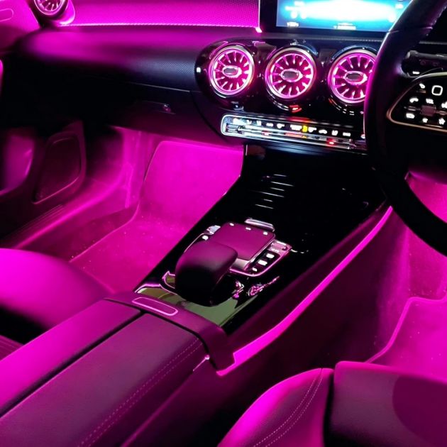 Smart RGB LED Σύστημα Φωτισμού Σαλονιού Αυτοκινήτου - Οπτική Ίνα 6 μέτρα