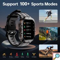 Bluetooth Smartwatch –Αδιάβροχο Ρολόι με Έγχρωμη Οθόνης Αφής Οξύμετρο Βηματομετρητή Θερμιδομετρητή Πιεσόμετρο Παρακολούθηση Ύπνου Μπλε