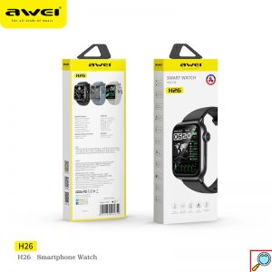 Αδιάβροχο Έξυπνο Ρολόι - Smartwatch με Bluetooth, Παλμογράφο, Βηματομετρητή και Ασύρματη Φόρτιση - Awei