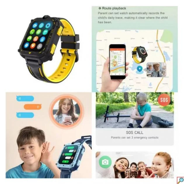 Smartwatch για Παιδιά με Παρακολούθηση GPS, Βιντεοκλήσεις & Λειτουργία SOS 
