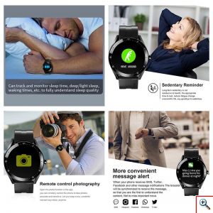 Bluetooth Smart Watch - Έξυπνο Αδιάβροχο Ρολόι με Οθόνη Αφής, Ανέπαφες Πληρωμές, Οξύμετρο, Βηματομετρητή, Θερμιδομετρητή, Πιεσόμετρο, Παρακολούθηση Ύπνου Μαύρο