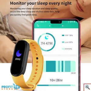Αδιάβροχο Βιομετρικό Smartwatch Άθλησης Health & Fitness® Daily - Activity Tracker με Μετρητη Καρδιακού Παλμού, Πιεσόμετρο, Οξύμετρο, Ποιότητα Ύπνου, Βηματομετρητή, Θερμιδομετρητή, Χρονόμετρο Smart Band Ρολόι