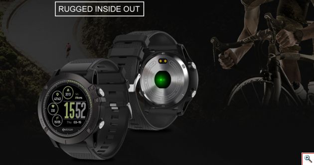HR Tactical Smartwatch 1.22′ TFT Αδιάβροχο Sport 3D UI All-day Activity Record 50mm - Ρολόι Bluetooth με App, Καρδιομετρητή, Θερμιδομετρητή