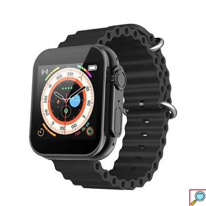 Smartwatch με Παλμογράφο ,Απάντηση Κλήσεων – Μηνυμάτων ,Ειδοποίηση Εφαρμογών και Οθόνη Αφής σε Μαύρο Χρώμα