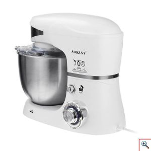 SOKANY® Ισχυρό Μίξερ - Κουζινομηχανή 1000W με Ανοξείδωτο Κάδο 5lt SC 206