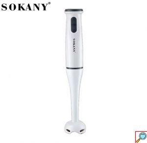 Sokany® Ραβδομπλέντερ 200W με Πλαστική Ράβδο - 2 Ταχύτητες & Δοχείο Ανάμιξης 500ml - Λευκό