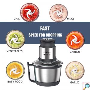 Sokany® Inox Multi - Πολυκόπτης 800W με Δοχείο 3lt - Διπλή Λεπίδα & 2 Ταχύτητες