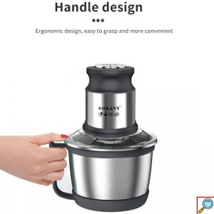 Sokany® Inox Multi - Πολυκόπτης 800W με Δοχείο 3lt - Διπλή Λεπίδα & 2 Ταχύτητες