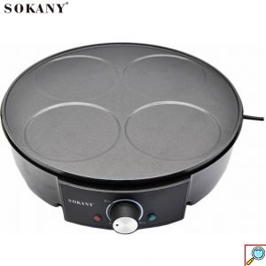 Sokany® Συσκευή για Pancakes 1200W με 4 Θέσεις & Αντικολλητικές Πλάκες