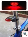 Επαναφορτιζόμενο Πίσω Φως Ποδηλάτου Με Ηλιακό Συλλέκτη