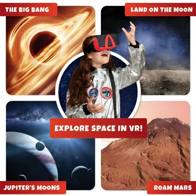 Solar System VR - Διαδραστικό Παιχνίδι Εικόνικής Πραγματικότητας στο Ηλιακό Σύστημα με Γυαλιά VR - Για Ηλικίες 8-12 - Abacus Brands