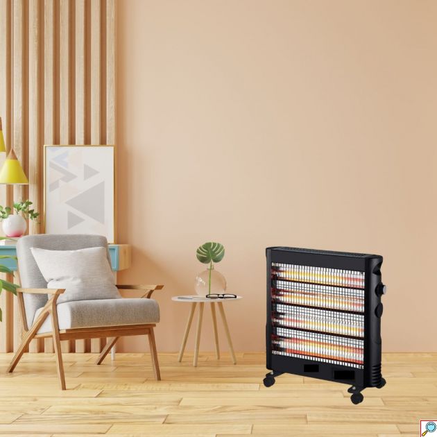 Σόμπα Χαλαζία 2400W με 4 Λαμπτήρες και Θερμοστάτη Luxgen
