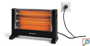 Σόμπα Χαλαζία Nevaeh 1600W με 4 Λυχνίες και Προστασία Υπερθέρμανσης