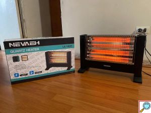 Σόμπα Χαλαζία Nevaeh 1600W με 4 Λυχνίες και Προστασία Υπερθέρμανσης