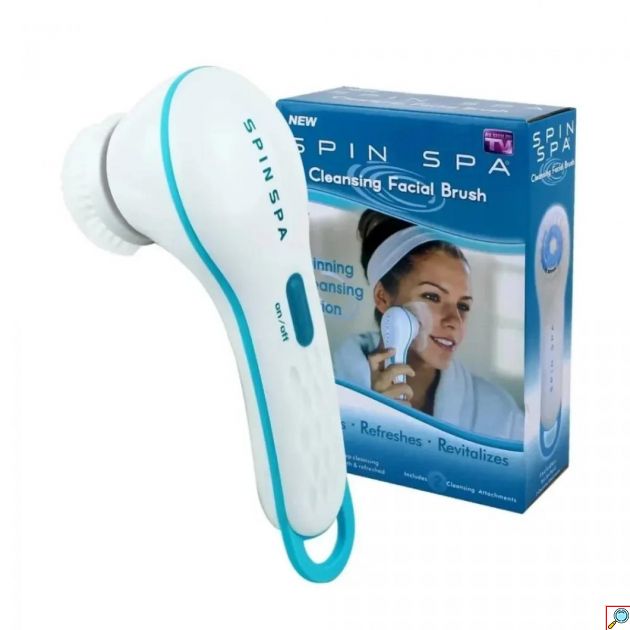 Περιστρεφόμενη Βούρτσα Καθαρισμού Προσώπου και Σώματος με 5 Ανταλλακτικές Κεφαλές