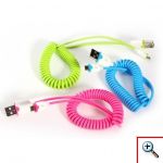 Καλώδιο Σπιράλ usb σε micro usb / iPhone 4 & 5