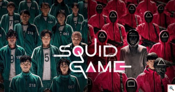 Squid Game Λούτρινο Κουκλάκι Εργάτη από το Παιχνίδι Του Καλαμαριού, Κόκκινο σε 3 Σχέδια, 23 cm, Squid Game Plush Toy