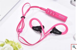 Ακουστικά Άθλησης Bluetooth Sport Headset Handsfree & Selfie Remote ST-005 OEM