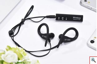 Ακουστικά Άθλησης Bluetooth Sport Headset Handsfree & Selfie Remote ST-005 OEM