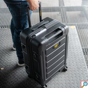 Σετ 3 Heavy Duty Βαλίτσες Βαρέως Τύπου 50-60-70cm με Κλειδαριά STEALTH CAT® 83795 με Βαλίτσα Καμπίνας Caterpillar - Black 01