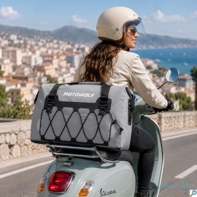 Στεγανός Σάκος 40L Ουράς Μοτοσυκλέτας Motowolf MB4 – Ευελιξία και Άνεση